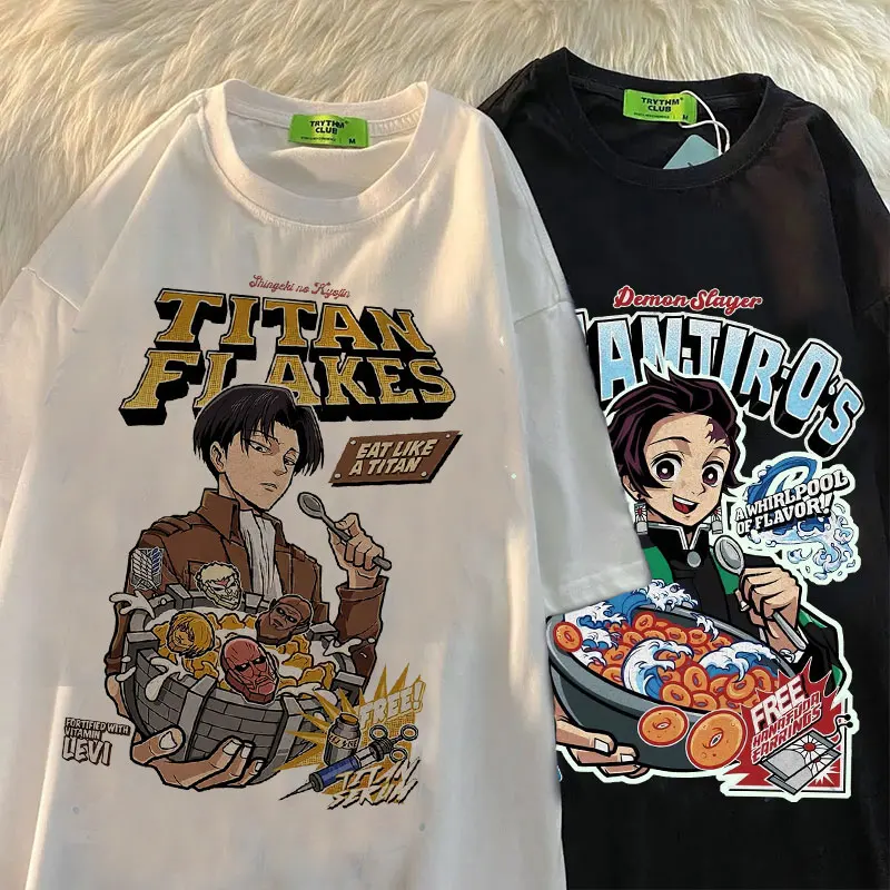Hot Anime T-shirt women Harajuku cartoon Titan Attack Shingeki No Kyojin Graphic Demon Slayer Kimetsu No Yaiba T-shirt women
Hot Anime T-shirt women Harajuku cartoon Titan Attack Shingeki No Kyojin Graphic Demon Slayer Kimetsu No Yaiba T-shirt women
