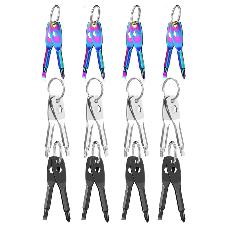8Pcs Portable Keychain Screwdriver 4-In-1 Multifunction Repair Tool Pocket Screwdriver Set Slotted Type 
8Pcs Portable Keychain Screwdriver 4-In-1 Multifunction Repair Tool Pocket Screwdriver Set Slotted Type