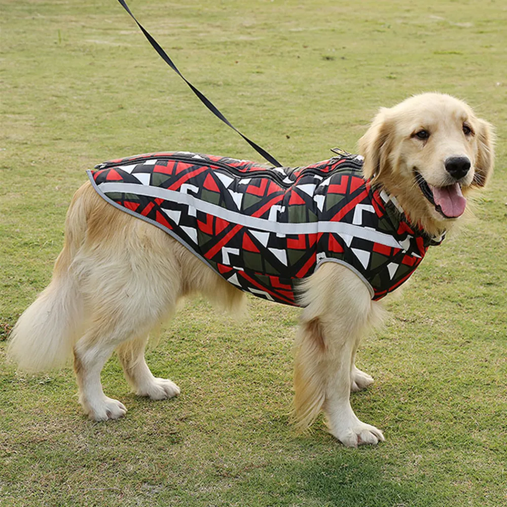 S-6XL Large Pet Dog Outside Jacket Graffiti Red Reflective Stripe Hidden Leash Hole Large Dogs Jacket Coat Geometry Blue Red 
S-6XL Large Pet Dog Outside Jacket Graffiti Red Reflective Stripe Hidden Leash Hole Large Dogs Jacket Coat Geometry Blue Red