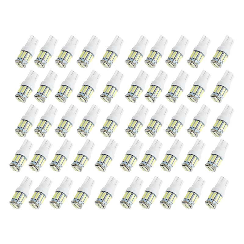 50pcs/Lot T10 7020 10SMD LED Car Bulbs For Clearance Lamp License Plate Light Wedge Replacement Reverse Instrument 12V
50pcs/Lot T10 7020 10SMD LED Car Bulbs For Clearance Lamp License Plate Light Wedge Replacement Reverse Instrument 12V