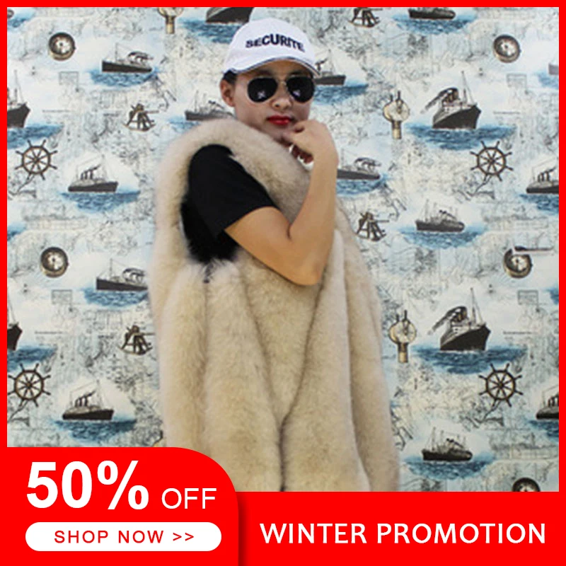 Autumn Winter Luxury Real Fox Fur Vest For Women Casual Elegant Beige Color Warm Comfortable Fox Fur Vest Female
Autumn Winter Luxury Real Fox Fur Vest For Women Casual Elegant Beige Color Warm Comfortable Fox Fur Vest Female