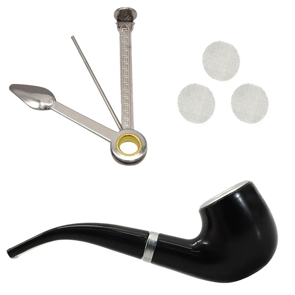 Classic Black Creative Detachable Cute Pipe Metal Liner Smoking Accessories with Clearning Tools
Classic Black Creative Detachable Cute Pipe Metal Liner Smoking Accessories with Clearning Tools