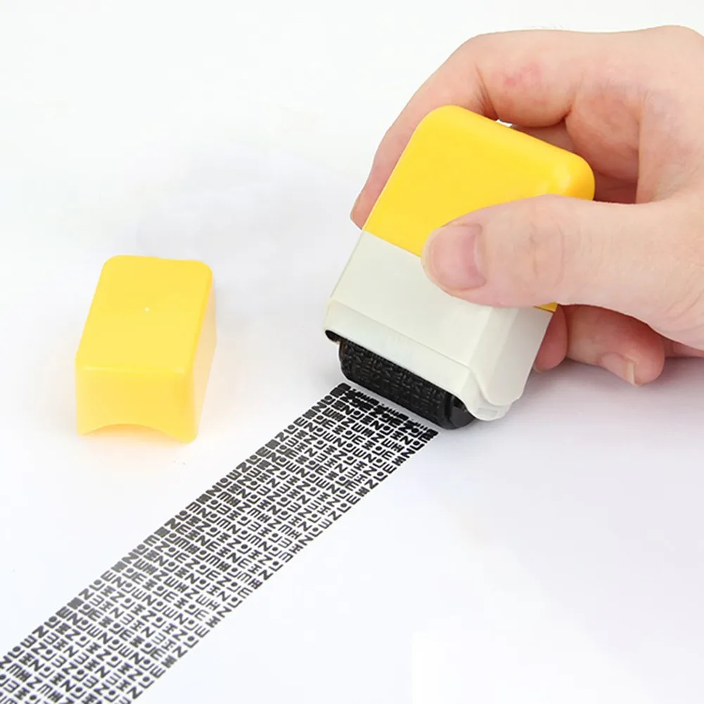 Security Stamp Roller Privacy Seal Roller Type Cover Eliminator Seal Portable Self-Inking Identity Theft Protection Roller Stamp
Security Stamp Roller Privacy Seal Roller Type Cover Eliminator Seal Portable Self-Inking Identity Theft Protection Roller Stamp