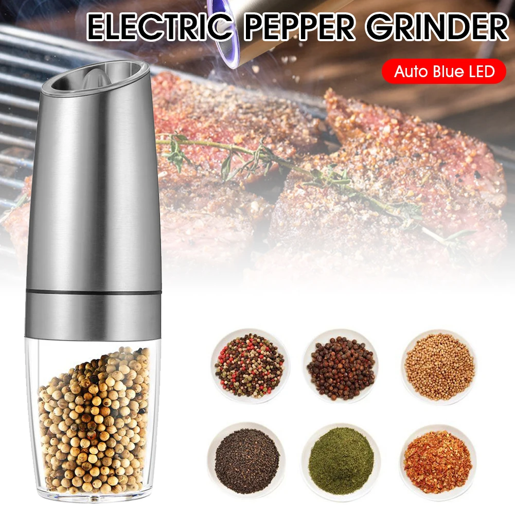 2pc Electric Automatic Mill Pepper and Salt Grinder LED Light Peper Spice Grain Mills Porcelain Grinding Core Mill Kitchen Tools
2pc Electric Automatic Mill Pepper and Salt Grinder LED Light Peper Spice Grain Mills Porcelain Grinding Core Mill Kitchen Tools
