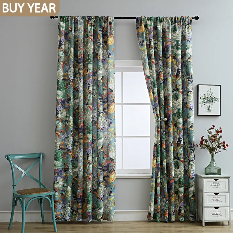 2022 New American Curtains for Living Dining Room Bedroom Retro Printed Curtains Semi-shading French Window Jacquard Curtains
2022 New American Curtains for Living Dining Room Bedroom Retro Printed Curtains Semi-shading French Window Jacquard Curtains