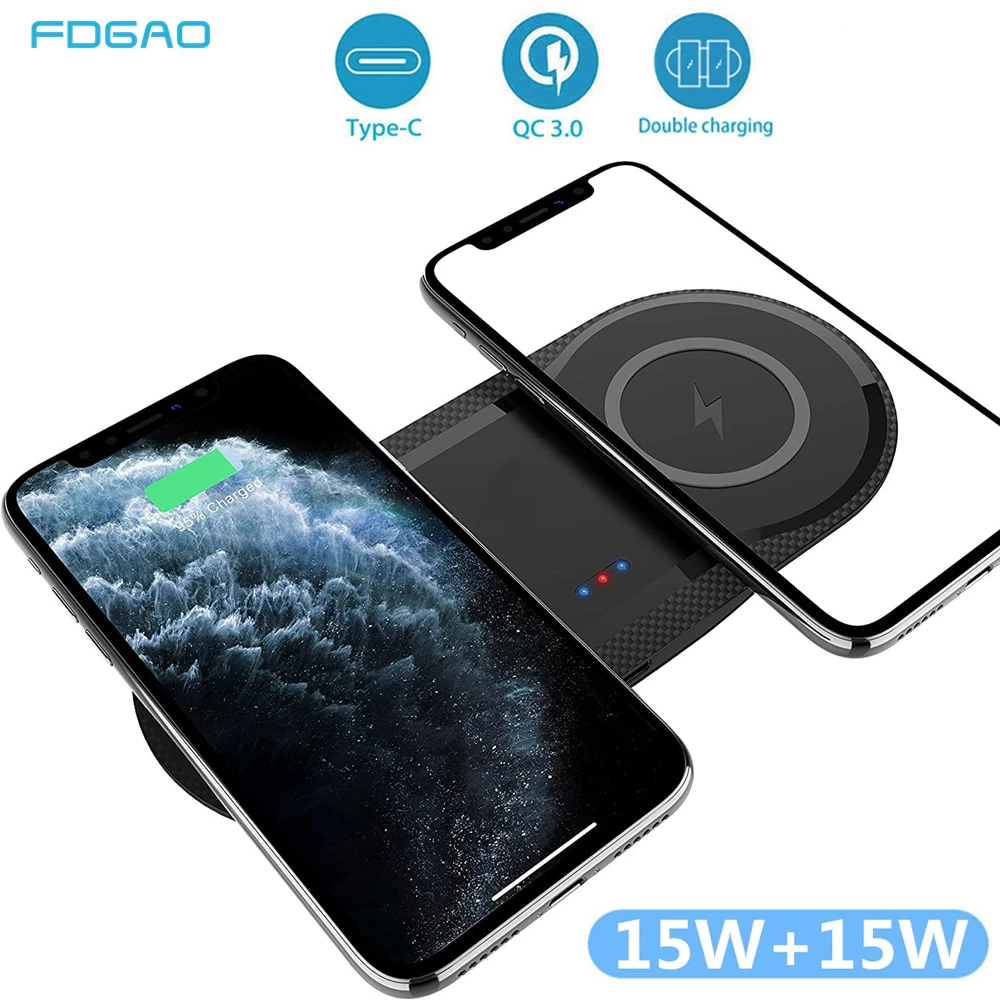 Беспроводное зарядное устройство FDGAO 30 Вт Qi для Samsung S22 S21 iPhone 13 12 11 XR XS X 8 Airpods Pro Dual 15 Вт
Беспроводное зарядное устройство FDGAO 30 Вт Qi для Samsung S22 S21 iPhone 13 12 11 XR XS X 8 Airpods Pro Dual 15 Вт
