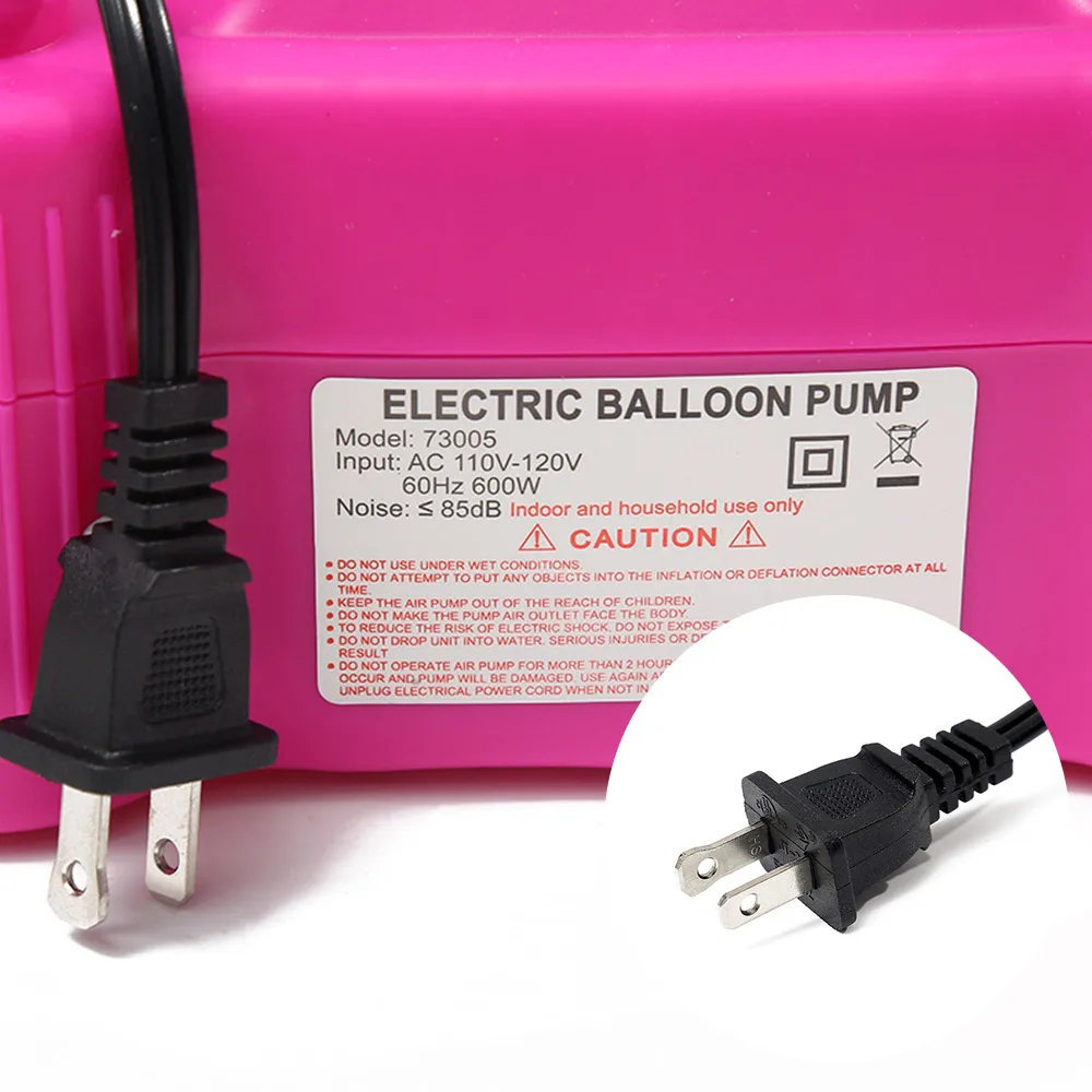 220V/110V Electric Balloon Inflator Pump AC Plug Double Hole Nozzle Air Compressor Inflatable Electric Balloon Pump Air Blower
220V/110V Electric Balloon Inflator Pump AC Plug Double Hole Nozzle Air Compressor Inflatable Electric Balloon Pump Air Blower