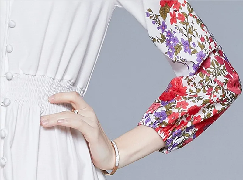 2021 spring Fashion Designer Runway Long Sleeve V Collar Flower Printed Vintage Maxi Dress
2021 spring Fashion Designer Runway Long Sleeve V Collar Flower Printed Vintage Maxi Dress