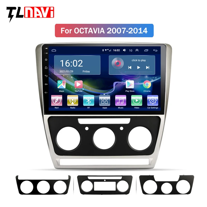 4G LTE 2G RAM 10 1 дюймов для Skoda Octavia 2007-2014 Full Touch автомобильный DVD Мультимедиа GPS