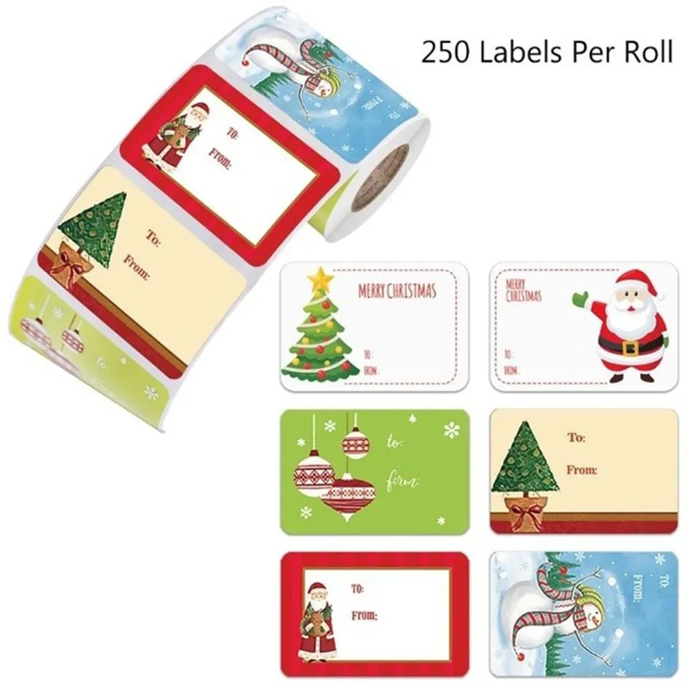 1 Roll Sticker Label Christmas Gift Name Label 250 Pieces 6 Designs Sticker Christmas Day Decoration Gift Series
1 Roll Sticker Label Christmas Gift Name Label 250 Pieces 6 Designs Sticker Christmas Day Decoration Gift Series