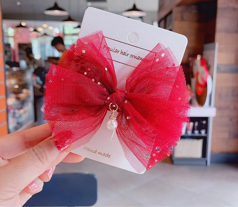 12pcs Fashion Cute Glitter Pearl Mesh Bow Hairpins Solid Gauze Bowknot Hair Clips Princess Headwear Boutique Hair Accessories
12pcs Fashion Cute Glitter Pearl Mesh Bow Hairpins Solid Gauze Bowknot Hair Clips Princess Headwear Boutique Hair Accessories