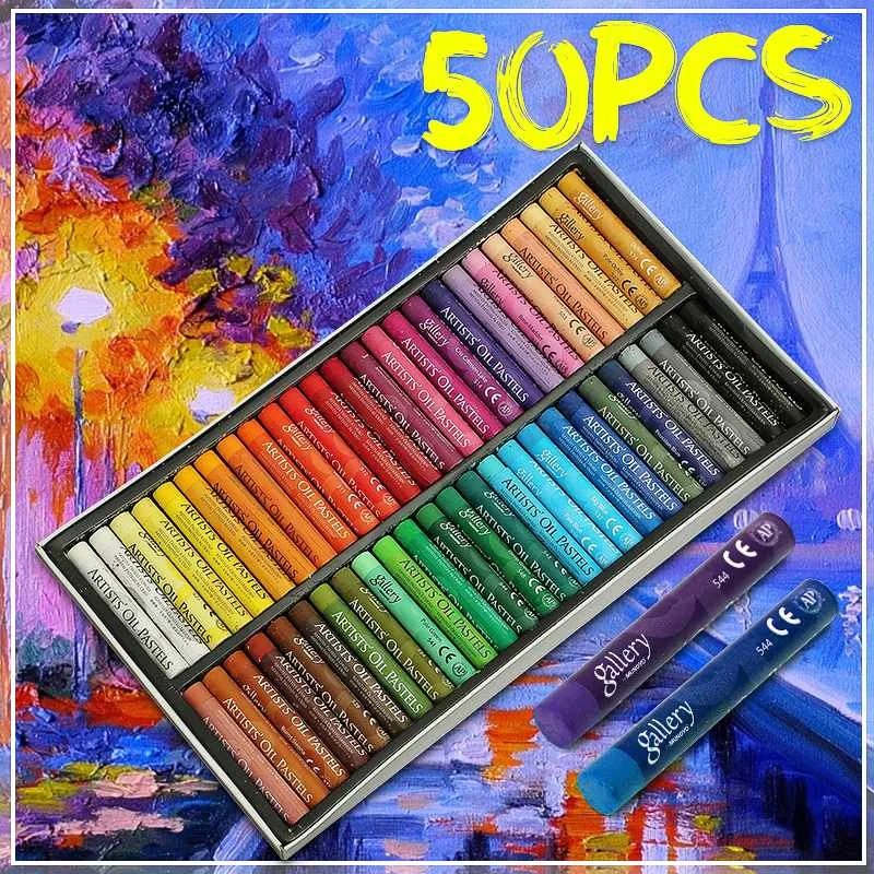 Painting Art Supplies Crayons 50 Colors Soft Oil Pastels For Drawing Set Children Waxes Kids Gift Oil Painting Stick Stationery
Painting Art Supplies Crayons 50 Colors Soft Oil Pastels For Drawing Set Children Waxes Kids Gift Oil Painting Stick Stationery