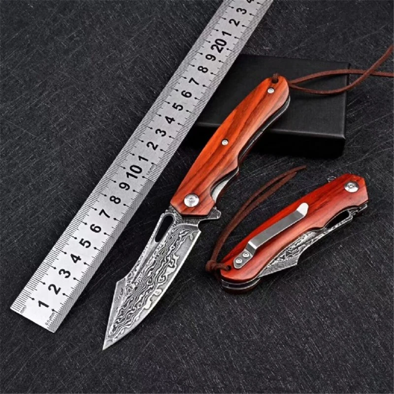 Damascus steel folding knife camping sharp EDC hunting knife outdoor pocket portable survival multifunctional tool
Damascus steel folding knife camping sharp EDC hunting knife outdoor pocket portable survival multifunctional tool