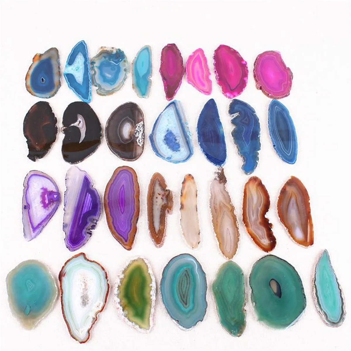 Natural Quartz Crystal Agate Slices Geode Polished Slab Agate Ornament Decor
Natural Quartz Crystal Agate Slices Geode Polished Slab Agate Ornament Decor