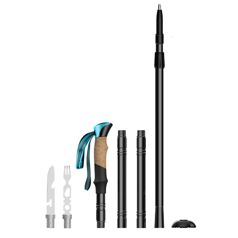 Multifunction Trekking Pole Aluminum Alloy Folding Telescopic Outdoor Trekking Pole Walking Stick for Mountain Climbing
Multifunction Trekking Pole Aluminum Alloy Folding Telescopic Outdoor Trekking Pole Walking Stick for Mountain Climbing