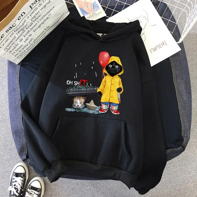 IT Cat Funny Unisex Hoodie Hip Hop Sweatshirt Hoodie Color Streetwear Harajuku Pullover Hoodie Cotton Fleece Winter Autumn
IT Cat Funny Unisex Hoodie Hip Hop Sweatshirt Hoodie Color Streetwear Harajuku Pullover Hoodie Cotton Fleece Winter Autumn