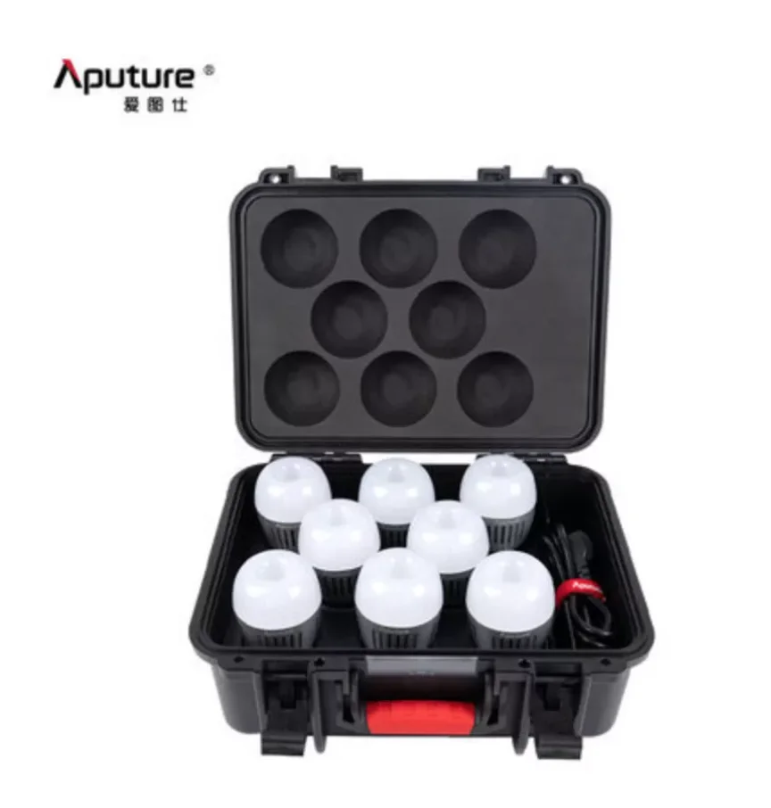 Aputure ACCENT B7C светильник повый комплект с зарядным боксом 7 Вт RGBWW светодиодная умная лампа 2000K-10000K полноцветная умная лампа для фотосъемки жива... 
Aputure ACCENT B7C светильник повый комплект с зарядным боксом 7 Вт RGBWW светодиодная умная лампа 2000K-10000K полноцветная умная лампа для фотосъемки жива...