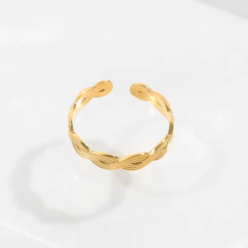 CARLIDANA Bohemian High Quality Golden Stainless Steel Women Rings Vintage Adjustable Size Fashion Geometric Open Rings Jewelry
CARLIDANA Bohemian High Quality Golden Stainless Steel Women Rings Vintage Adjustable Size Fashion Geometric Open Rings Jewelry