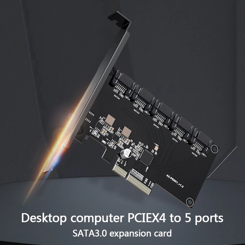 2022 New SATA3.0 Adapter PCIE To 5 Ports SATA3.0 Expansion Card SATA Expansion Card
2022 New SATA3.0 Adapter PCIE To 5 Ports SATA3.0 Expansion Card SATA Expansion Card