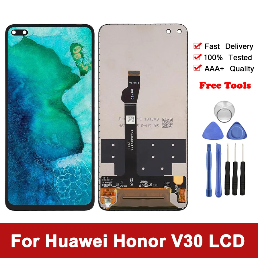 ЖК-дисплей 6,57 дюйма для Huawei Honor V30 для Honor View 30 Pro, сенсорный экран с дигитайзером в сборе с рамкой
ЖК-дисплей 6,57 дюйма для Huawei Honor V30 для Honor View 30 Pro, сенсорный экран с дигитайзером в сборе с рамкой