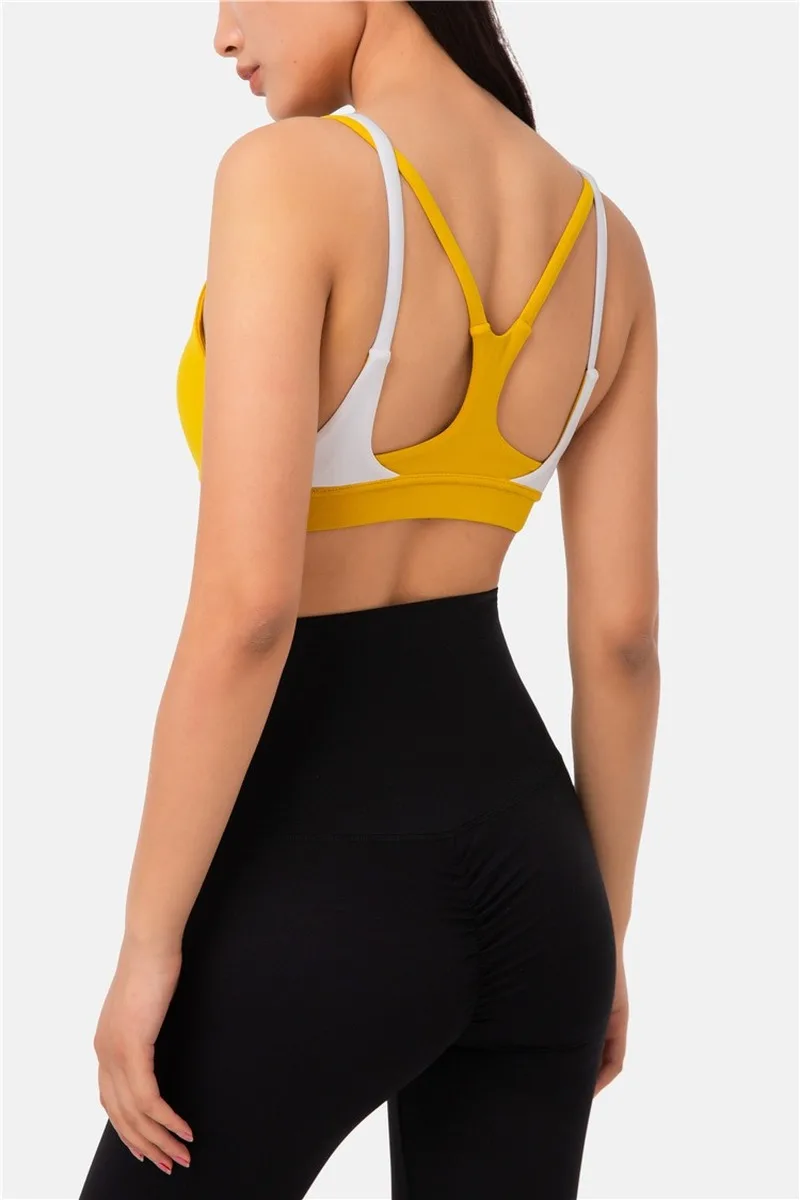 Beautiful Back Shoulders Fitness Underwear Female Nude Stitching Yoga Fitness Vest Yoga Bras Crop Tops Wireless Contour Bra
Beautiful Back Shoulders Fitness Underwear Female Nude Stitching Yoga Fitness Vest Yoga Bras Crop Tops Wireless Contour Bra