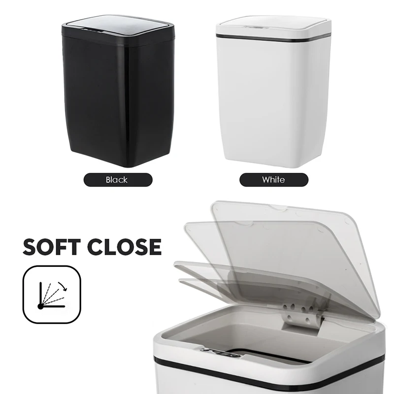 Automatic 15L Touchless Intelligent induction Motion Sensor Kitchen Trash Can Wide Opening Sensor Eco-friendly Waste Garbage Bin
Automatic 15L Touchless Intelligent induction Motion Sensor Kitchen Trash Can Wide Opening Sensor Eco-friendly Waste Garbage Bin
