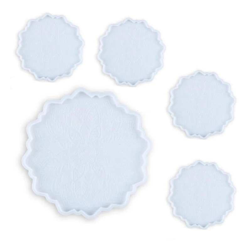 DIY Crystal Epoxy Resin Mold Sunflower Coaster Silicone Mold 1 Pcs Large Resin Mold + 4 Pack Coaster Molds for Resin
DIY Crystal Epoxy Resin Mold Sunflower Coaster Silicone Mold 1 Pcs Large Resin Mold + 4 Pack Coaster Molds for Resin