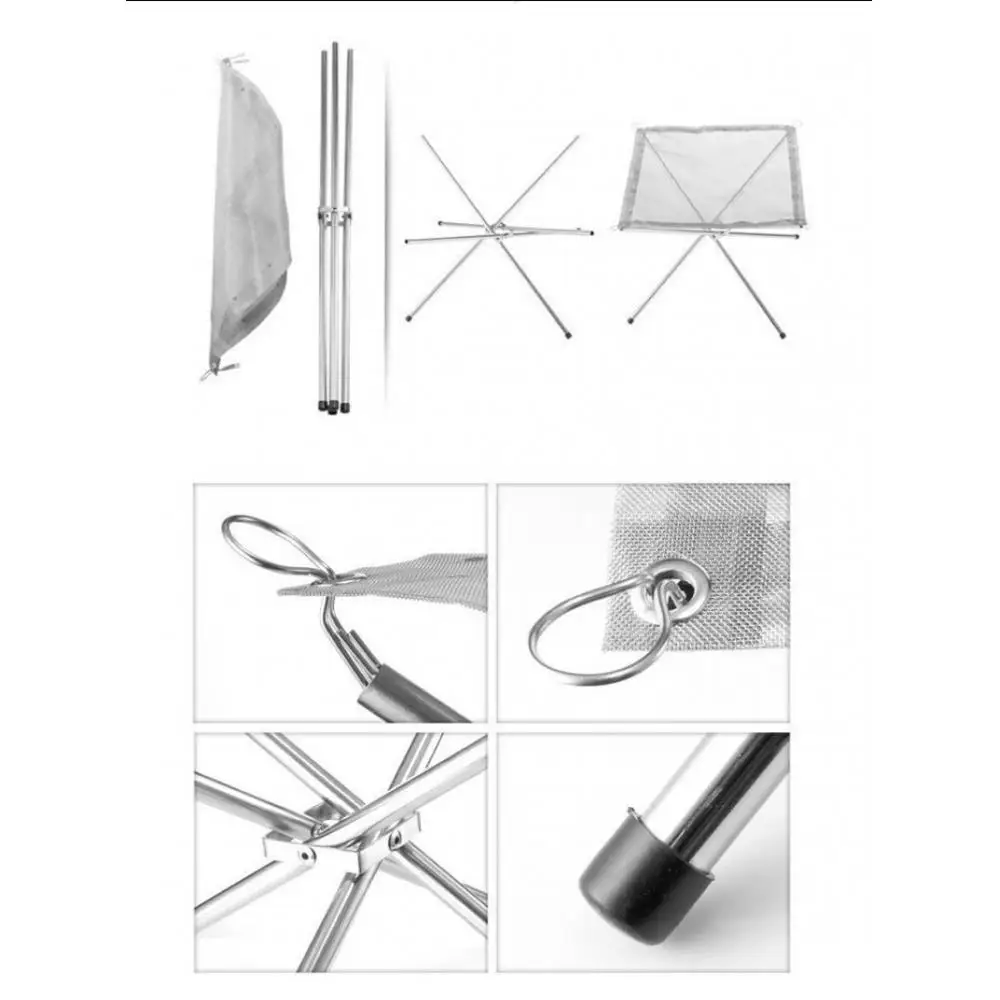 Outdoor Camping Stainless Steel BBQ Rack Folding BBQ Grill Portable Compact Charcoal Barbecue Bbq Grill Cooker Bars Smoker
Outdoor Camping Stainless Steel BBQ Rack Folding BBQ Grill Portable Compact Charcoal Barbecue Bbq Grill Cooker Bars Smoker