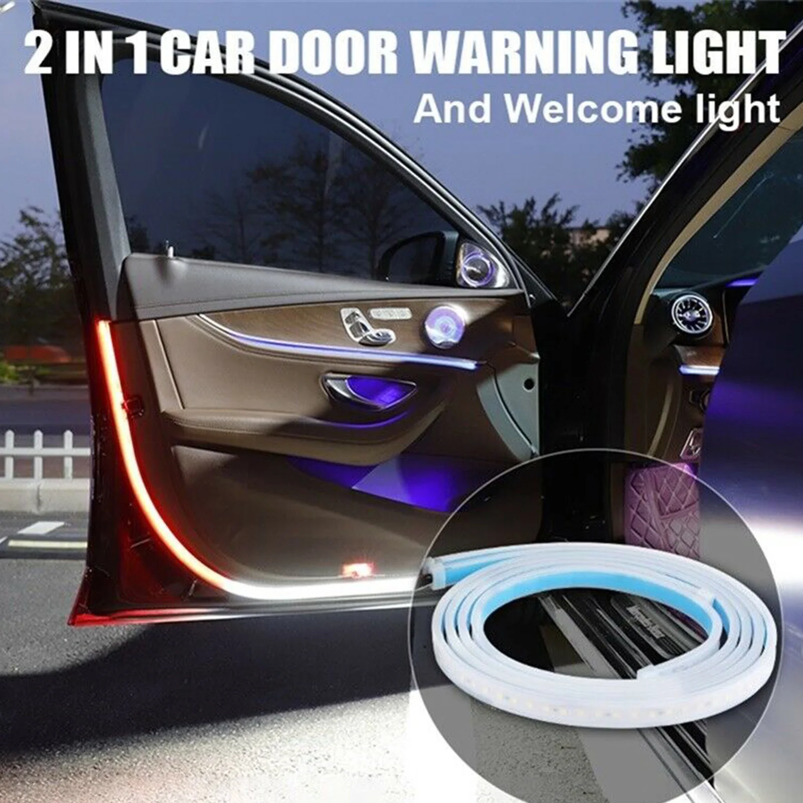 2Pcs Car Door Opening Warning Led Light Strips Welcome Decor Lamp Strip Anti Rear-end Collision Flashing Safety Warning Light
2Pcs Car Door Opening Warning Led Light Strips Welcome Decor Lamp Strip Anti Rear-end Collision Flashing Safety Warning Light