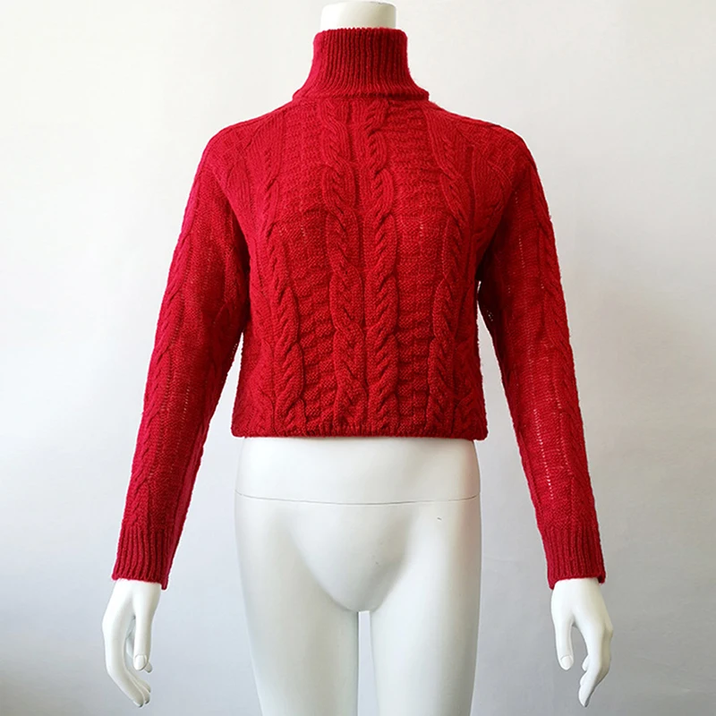 Twist Turtlenecks Sweaters For Women Fashion Slim Cropped Jumpers Knitwear Autumn Fashion Solid Pullover Female
Twist Turtlenecks Sweaters For Women Fashion Slim Cropped Jumpers Knitwear Autumn Fashion Solid Pullover Female