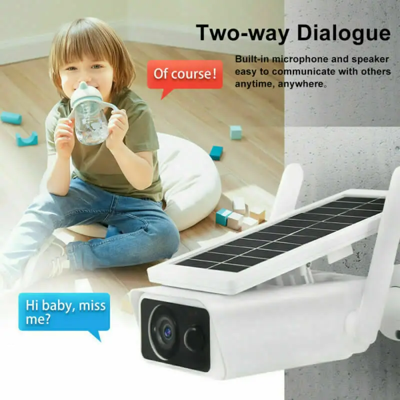 IP Wifi Solar Camera PIR 1080P HD Outdoor Smart Home CCTV Security Video Surveillance Wireless IP66 WaterProof Two Way Audio
IP Wifi Solar Camera PIR 1080P HD Outdoor Smart Home CCTV Security Video Surveillance Wireless IP66 WaterProof Two Way Audio