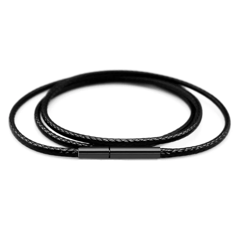1mm 2mm 3mm DIY Handmade Black Leather Braided Rope Necklaces & Pendant Charms Stainless Steel Clasp Jewelry Making String Cord
1mm 2mm 3mm DIY Handmade Black Leather Braided Rope Necklaces & Pendant Charms Stainless Steel Clasp Jewelry Making String Cord