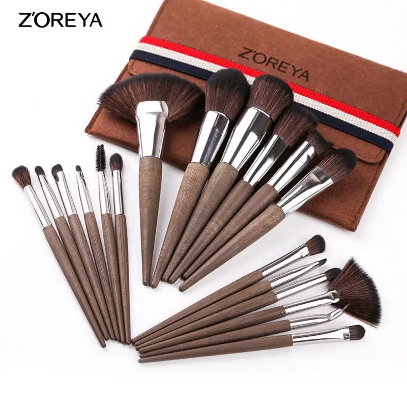 18 PCS Black Makeup Brushes Set Professional Natural Goat Hair Brushes Foundation Powder Contour Eyeshadow Make Up Brushes
18 PCS Black Makeup Brushes Set Professional Natural Goat Hair Brushes Foundation Powder Contour Eyeshadow Make Up Brushes