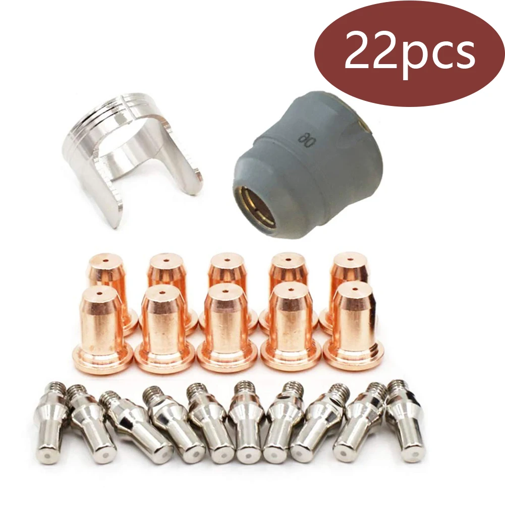 22PCS Welding Torch Nozzle Part Kit Plasma Electrode Nozzle PT60 Electrode Slicing Nozzle Protective Cap Isolation Ring Safe
22PCS Welding Torch Nozzle Part Kit Plasma Electrode Nozzle PT60 Electrode Slicing Nozzle Protective Cap Isolation Ring Safe