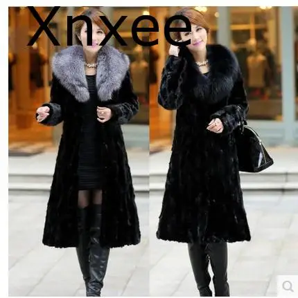 Womens Winter And Autumn Large Size Black Faux Fox Fur Coats Long Section Turn Down Collar Man-Made Fur Overcoats Clothes
Womens Winter And Autumn Large Size Black Faux Fox Fur Coats Long Section Turn Down Collar Man-Made Fur Overcoats Clothes