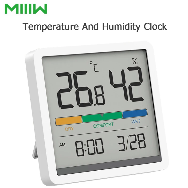 Miiiw Mute Temperature And Humidity Clock Home Indoor High-precision Baby Room C/F Temperature Monitor 3.34inch Huge LCD Screen
Miiiw Mute Temperature And Humidity Clock Home Indoor High-precision Baby Room C/F Temperature Monitor 3.34inch Huge LCD Screen
