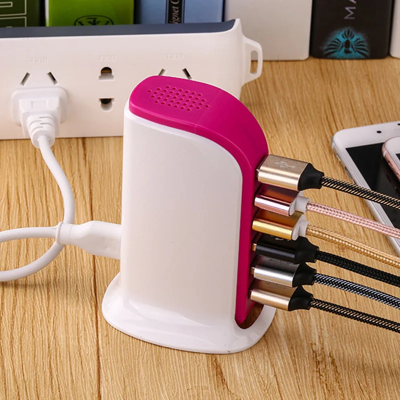 USLION 6 Port USB Charger HUB Multi USB Charging Station Dock Universal Mobile Phone Desktop Wall Home EU US Plug
USLION 6 Port USB Charger HUB Multi USB Charging Station Dock Universal Mobile Phone Desktop Wall Home EU US Plug