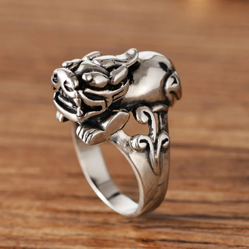 Men Women's Pi Xiu Rings Vintage Silver Color Adjustable Finger Ring Fengshui Wealth Healthy Good Lucky Jewelry Wedding Rings
Men Women's Pi Xiu Rings Vintage Silver Color Adjustable Finger Ring Fengshui Wealth Healthy Good Lucky Jewelry Wedding Rings