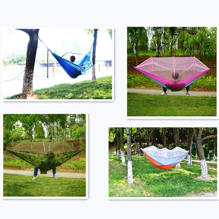 Portable Hanging Bed Outdoor Camping Hammock with Mosquito Net Hunting Sleeping Swing Strong Load Bearing1-2 Person
Portable Hanging Bed Outdoor Camping Hammock with Mosquito Net Hunting Sleeping Swing Strong Load Bearing1-2 Person