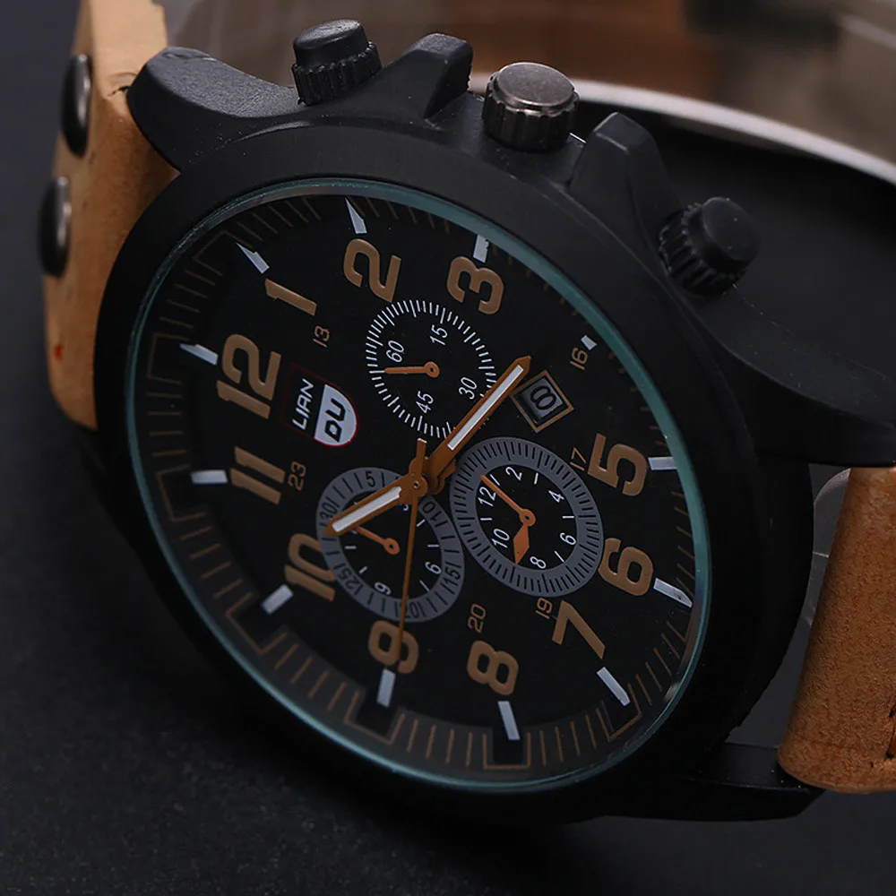 Luxury Classic Men Watch 2020 New Military Sport Stainless Steel Waterproof Date Leather Sport Quartz Watch Relogio Masculino
Luxury Classic Men Watch 2020 New Military Sport Stainless Steel Waterproof Date Leather Sport Quartz Watch Relogio Masculino