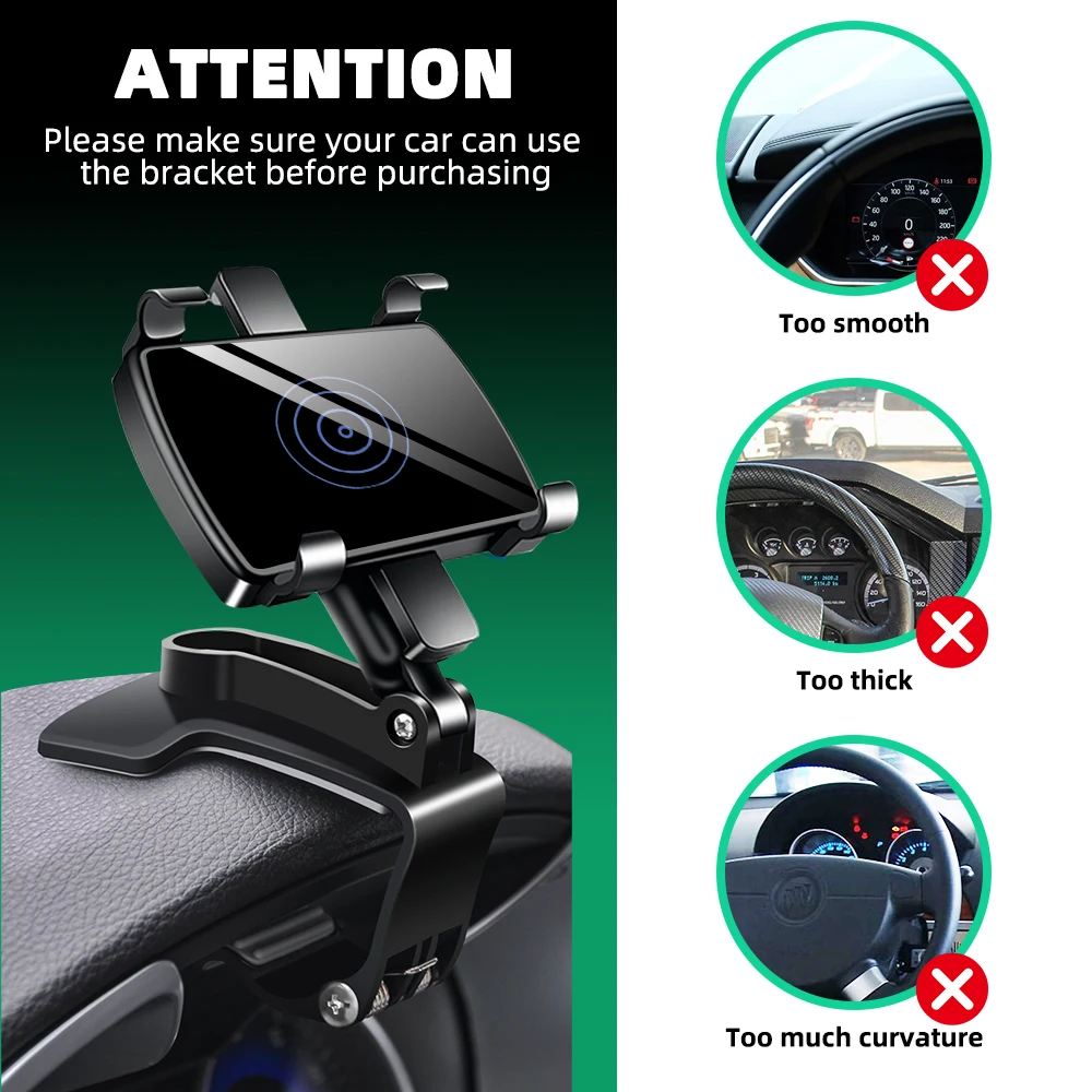 ANKNDO Car Phone Holder Mobile Phone Support Telephone 360 Degree GPS Navigation Bracket Rearview Mirror Stand Dashboard Mount
ANKNDO Car Phone Holder Mobile Phone Support Telephone 360 Degree GPS Navigation Bracket Rearview Mirror Stand Dashboard Mount
