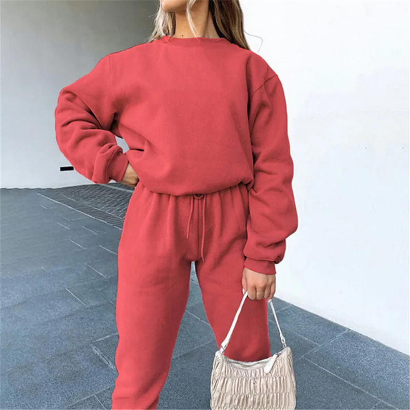 Women Elegant Solid Sets For Women Warm Hoodie Sweatshirts And Long Pant Fashion Two Piece Sets Ladies.
Women Elegant Solid Sets For Women Warm Hoodie Sweatshirts And Long Pant Fashion Two Piece Sets Ladies.
