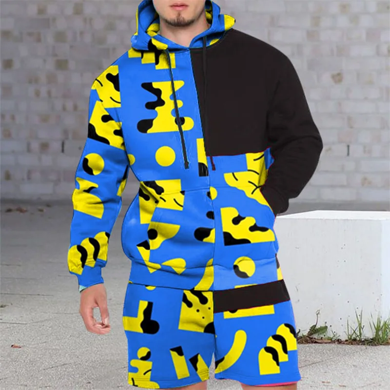 Autumn Long-sleeved Two-piece European Men's Slim Trend Printing Casual Fashion Suit Men's Pant Closure Type Style 
Autumn Long-sleeved Two-piece European Men's Slim Trend Printing Casual Fashion Suit Men's Pant Closure Type Style