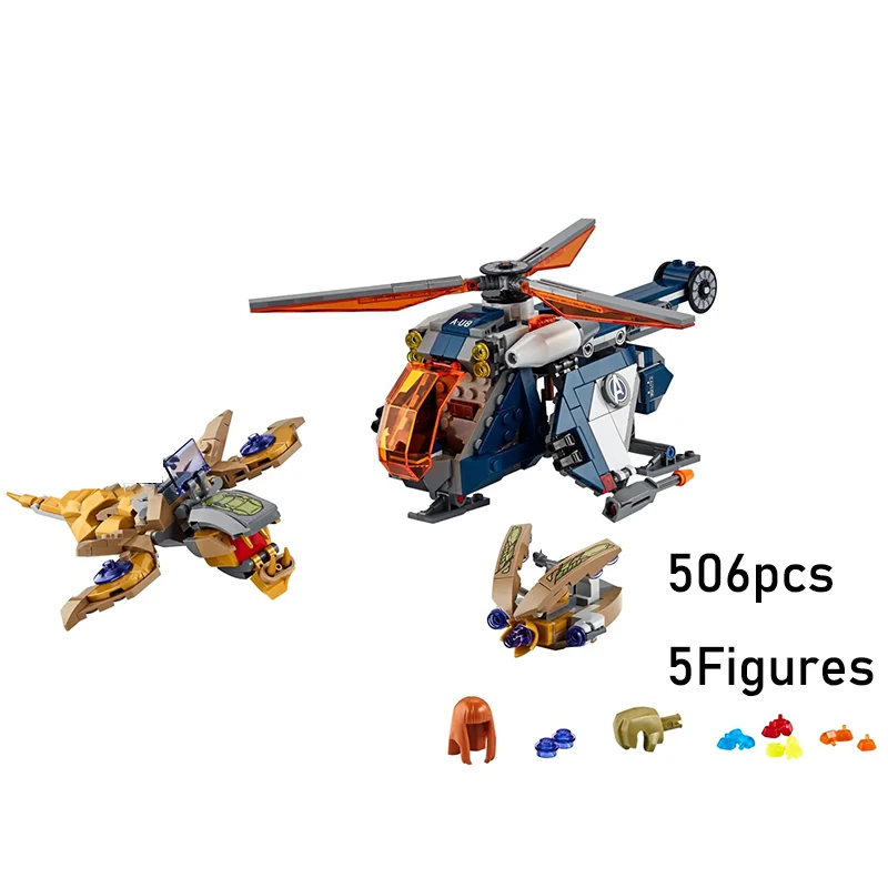506pcs Heroes Avengers Hulk Helicopter Rescue Building Blocks 11507 Model bricks Toys gift
506pcs Heroes Avengers Hulk Helicopter Rescue Building Blocks 11507 Model bricks Toys gift
