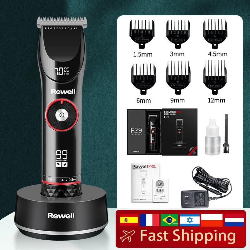 Luxury Wireless Charge T Hair clipper 3500mah 10H Hair Trimmer Stainless Steel head Professional Barber Cutting For Men Machine
Luxury Wireless Charge T Hair clipper 3500mah 10H Hair Trimmer Stainless Steel head Professional Barber Cutting For Men Machine