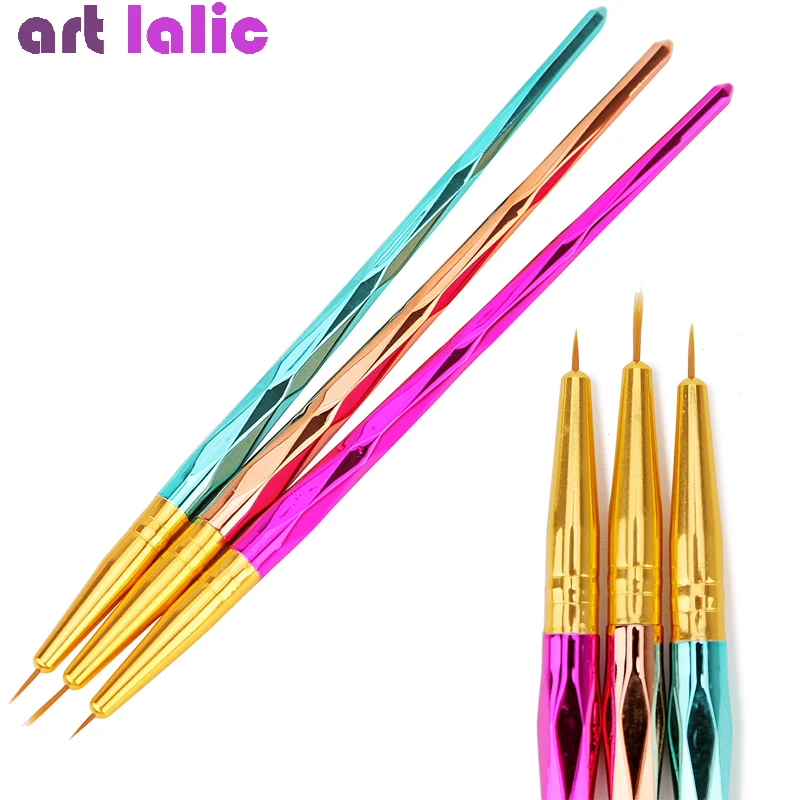 3 Pcs Nail Art Acrylic Liner Painting Brush French Lines Stripes Grid Pattern Drawing Pen 3D DIY Tips Manicure Tools
3 Pcs Nail Art Acrylic Liner Painting Brush French Lines Stripes Grid Pattern Drawing Pen 3D DIY Tips Manicure Tools