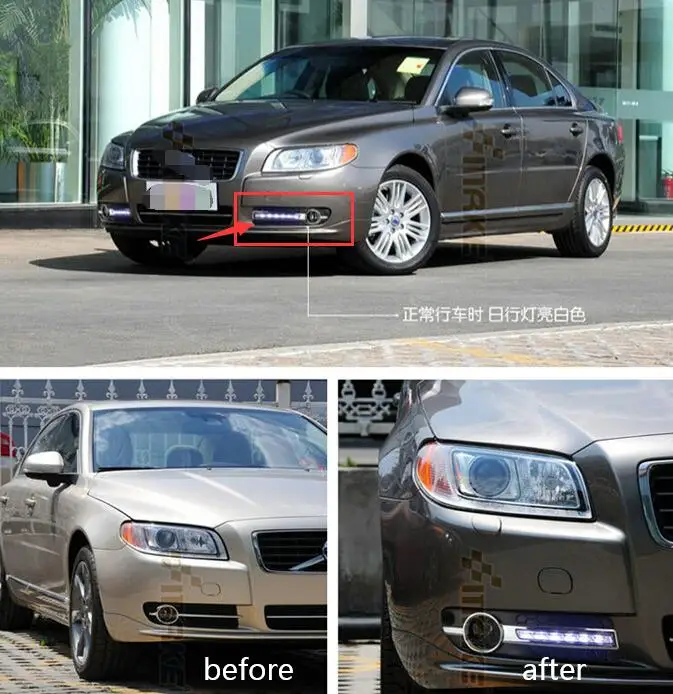 2 pcs car styling for Volvo S80 2009 - 2013 LED Day light DRL Daytime driving Running Lights Daylight cover yellow turn signal
2 pcs car styling for Volvo S80 2009 - 2013 LED Day light DRL Daytime driving Running Lights Daylight cover yellow turn signal