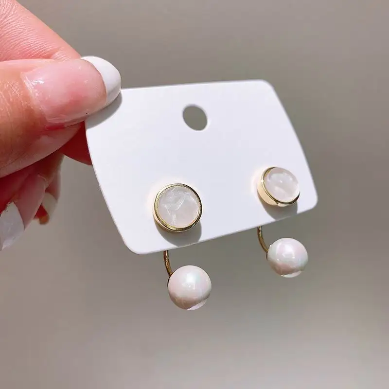 2021 New Front And Back Pearl Earrings Multi Function Personality Temperament Brincos Fashion Jewelry Wholesale
2021 New Front And Back Pearl Earrings Multi Function Personality Temperament Brincos Fashion Jewelry Wholesale