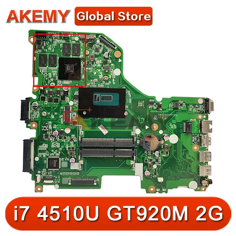 DA0ZRTMB6D0 motherboard for ACER E5-573 E5-573G Laptop motherboard CPU i7 4510U GT920M 2G DDR3 Test OK Mainboard
DA0ZRTMB6D0 motherboard for ACER E5-573 E5-573G Laptop motherboard CPU i7 4510U GT920M 2G DDR3 Test OK Mainboard