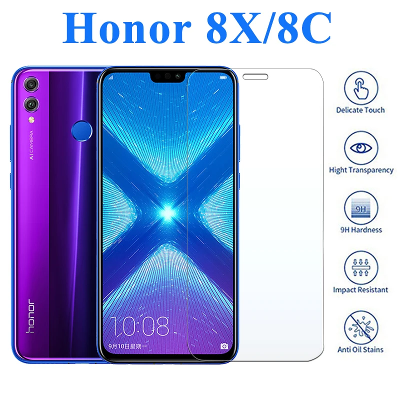 Стекло Honor 8x 8c для Huawei 8s 8lite защита экрана Huawai X8 закаленные очки Защитная пленка